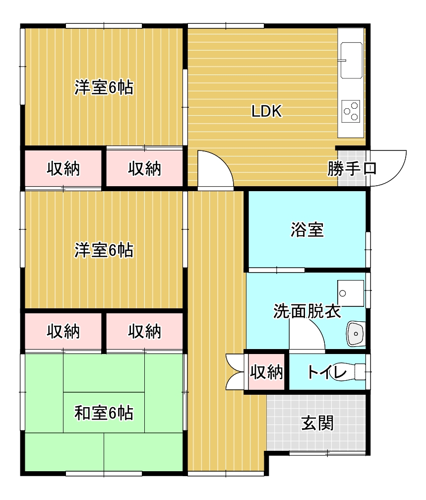 人気の平屋建て！駐車場3台可