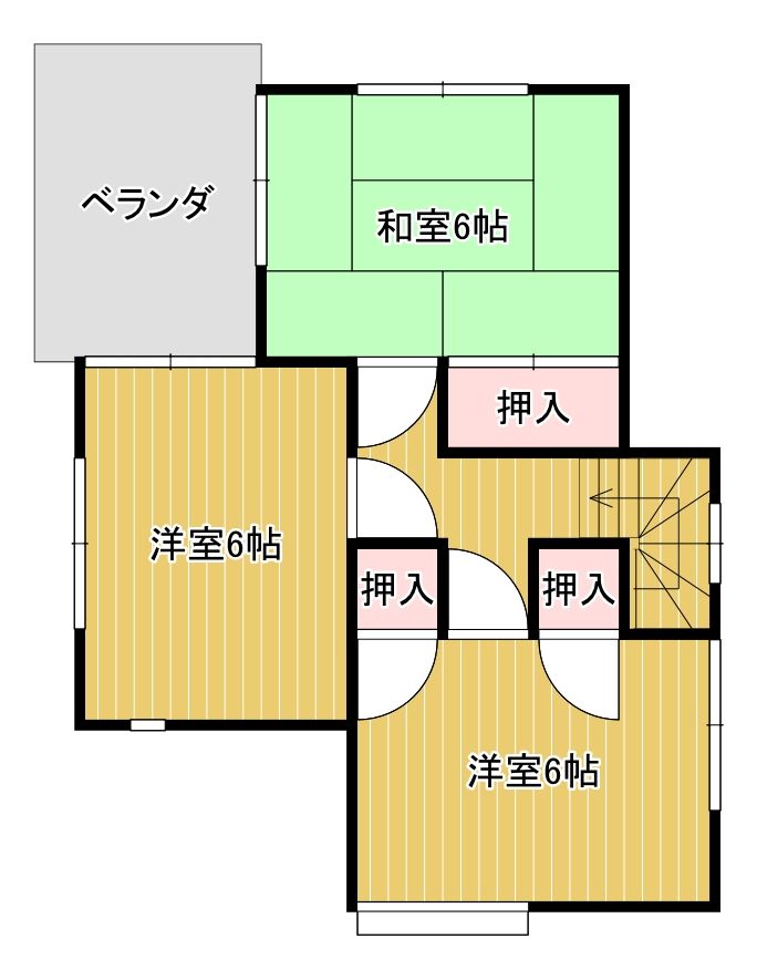 ４LDK庭付き２階建住宅でお手頃価格！