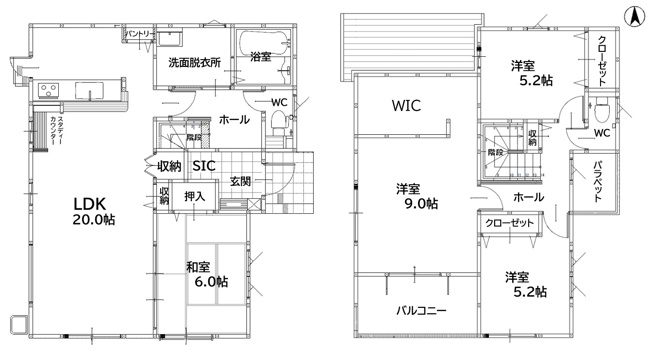 人気の庄内エリアにR7年6月に完成予定！LDK広々20帖！