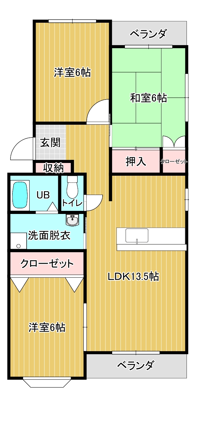 小・中学校徒歩圏内のファミリー物件！LDK広々！