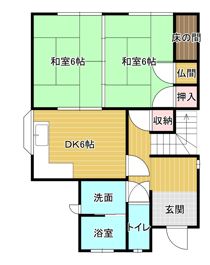 5DK広々の戸建て！小中学校徒歩圏内！子育て世代に最適